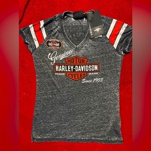 Harley Davidson VNeck womens tee with tags on!